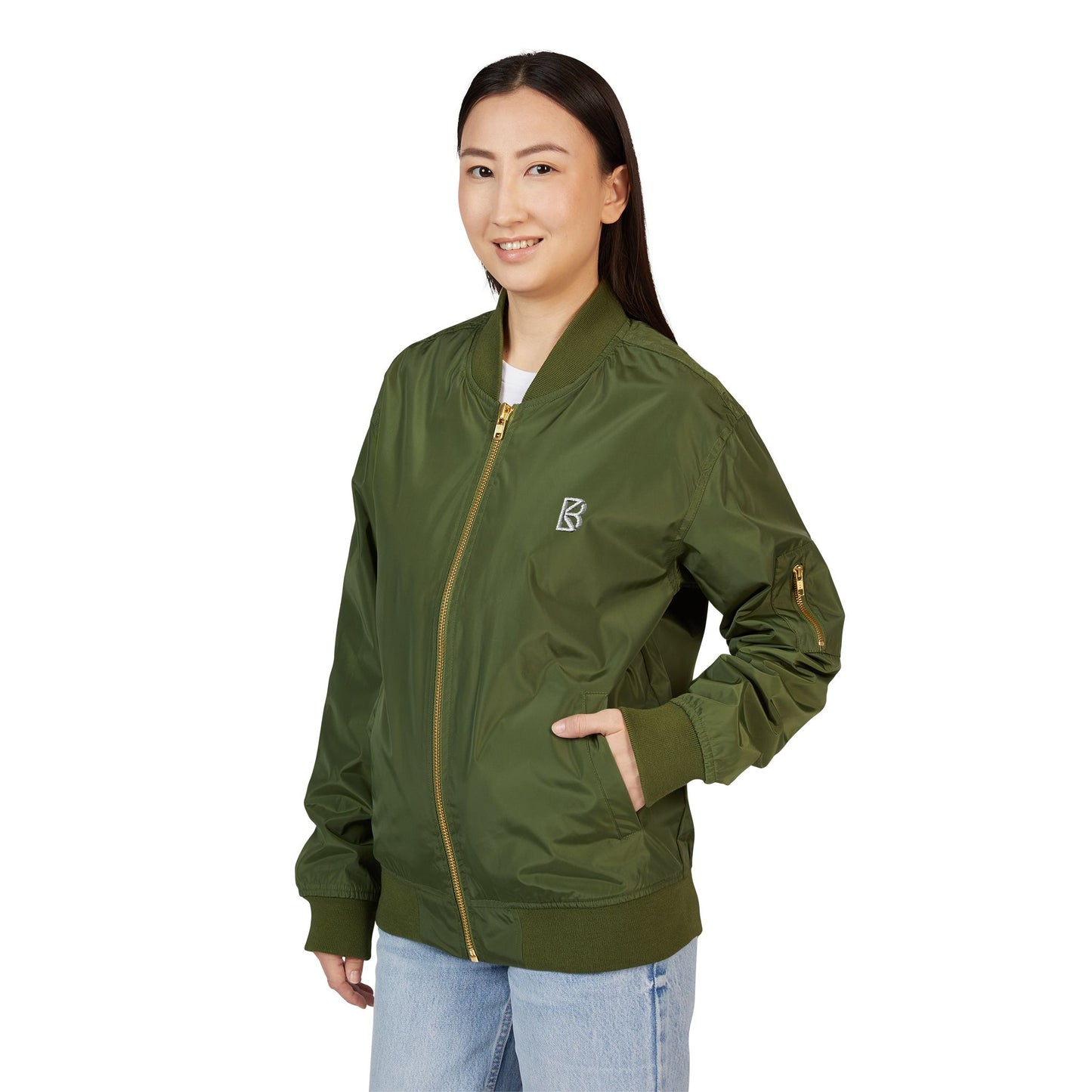 Recycled Bomber Jacket (Embroidery)