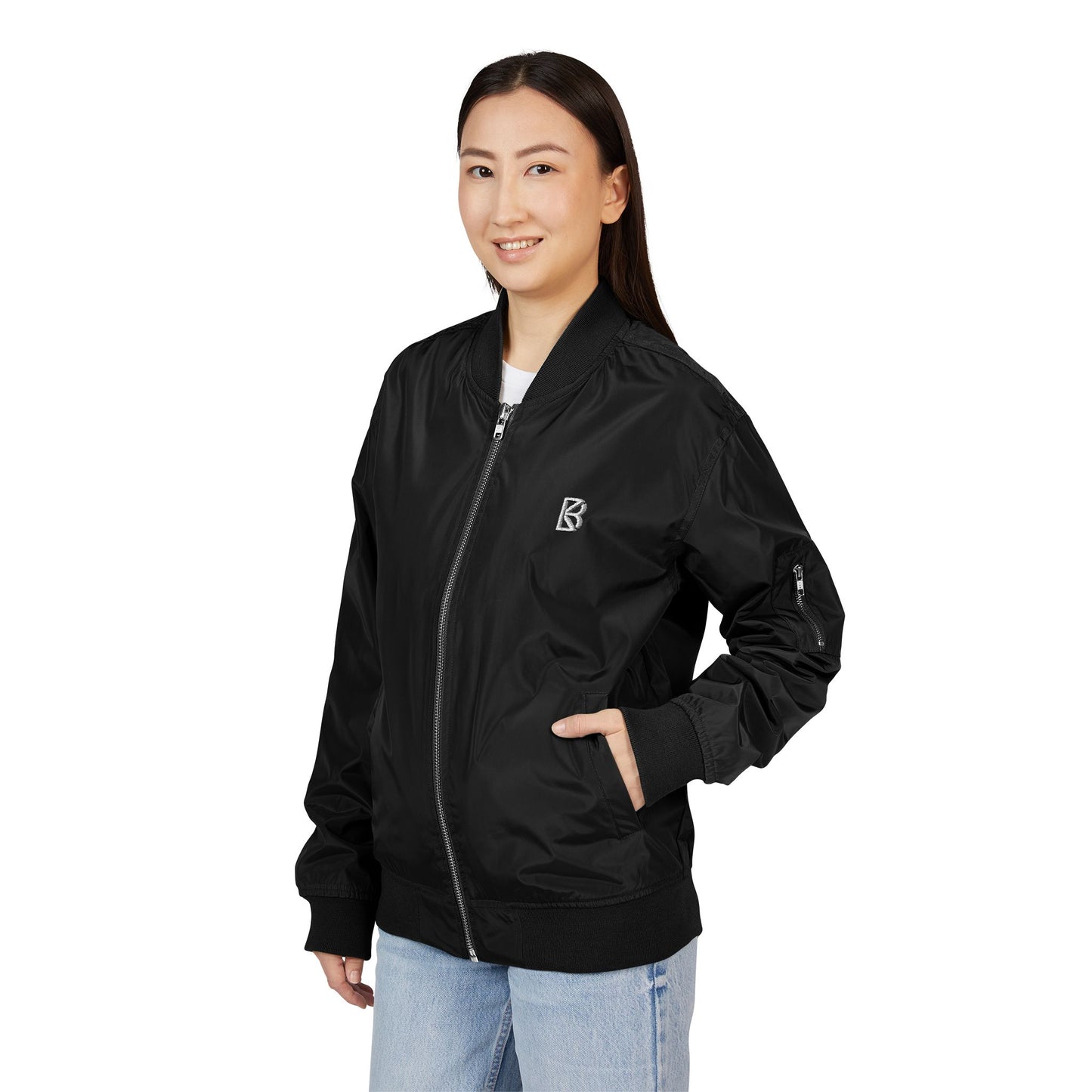 Recycled Bomber Jacket (Embroidery)