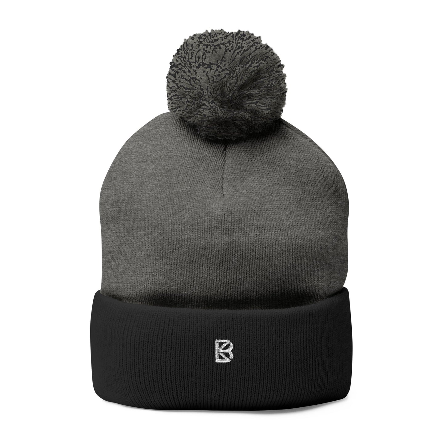 Pom-Pom Knit Cap (Embroidery)