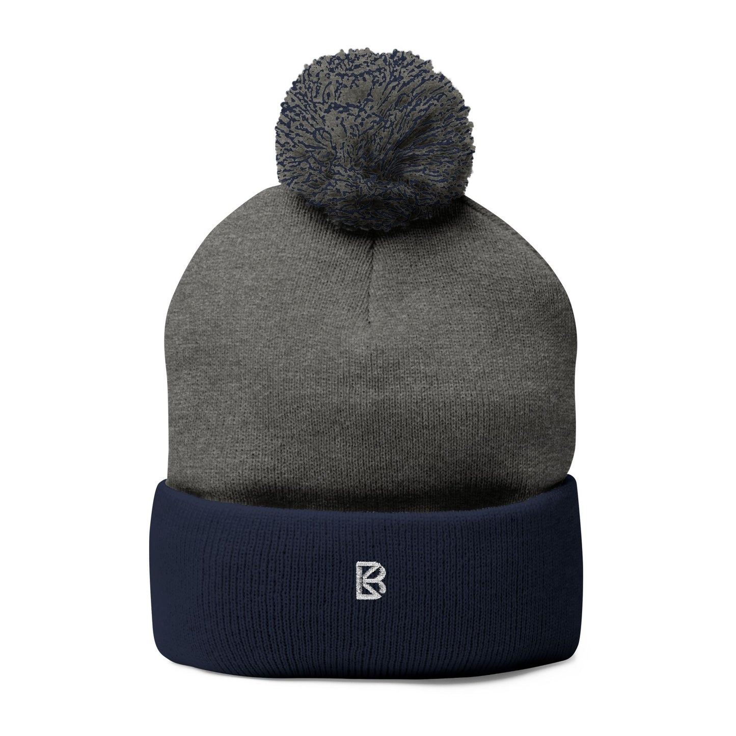 Pom-Pom Knit Cap (Embroidery)